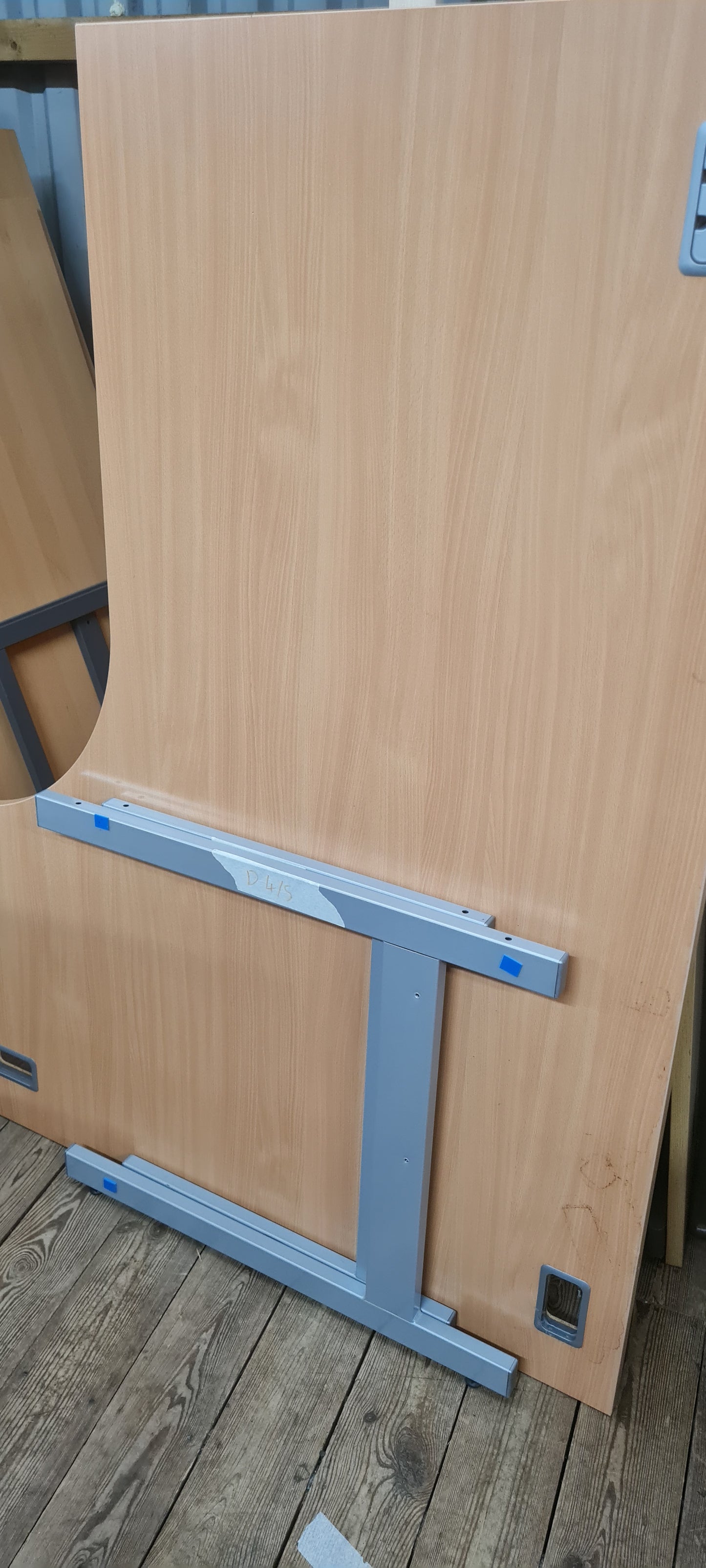 Desk, Wooden, Radial 160cm x 120cm