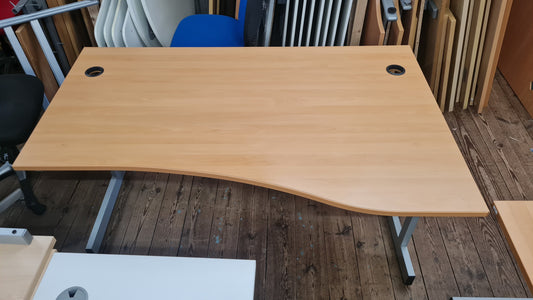 Wave Desk, Wooden, 160cm x 100cm