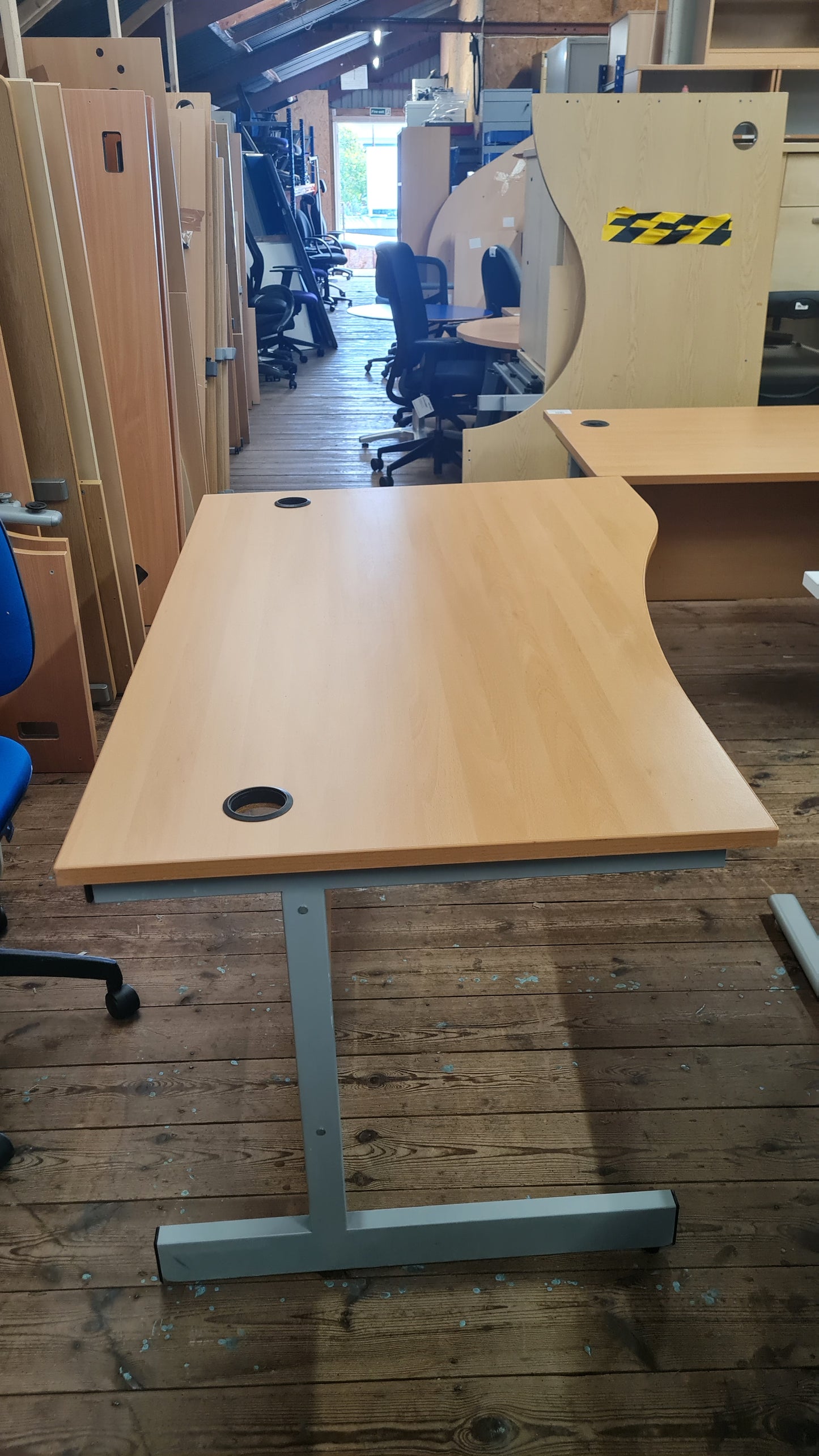 Wave Desk, Wooden, 160cm x 100cm
