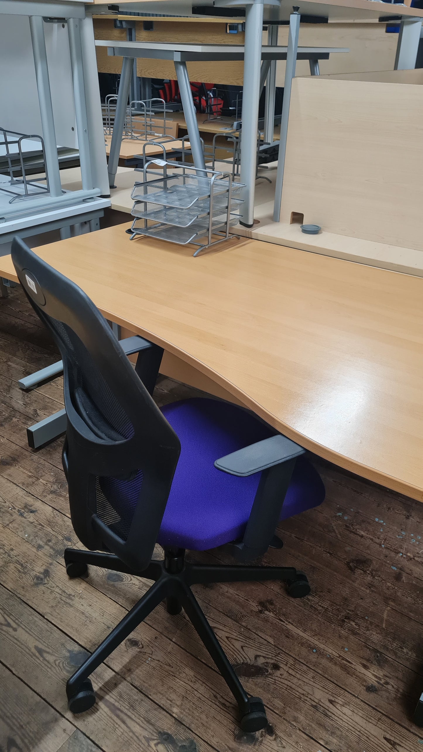 Verco "Task Chair" With Mesh Back, Purple