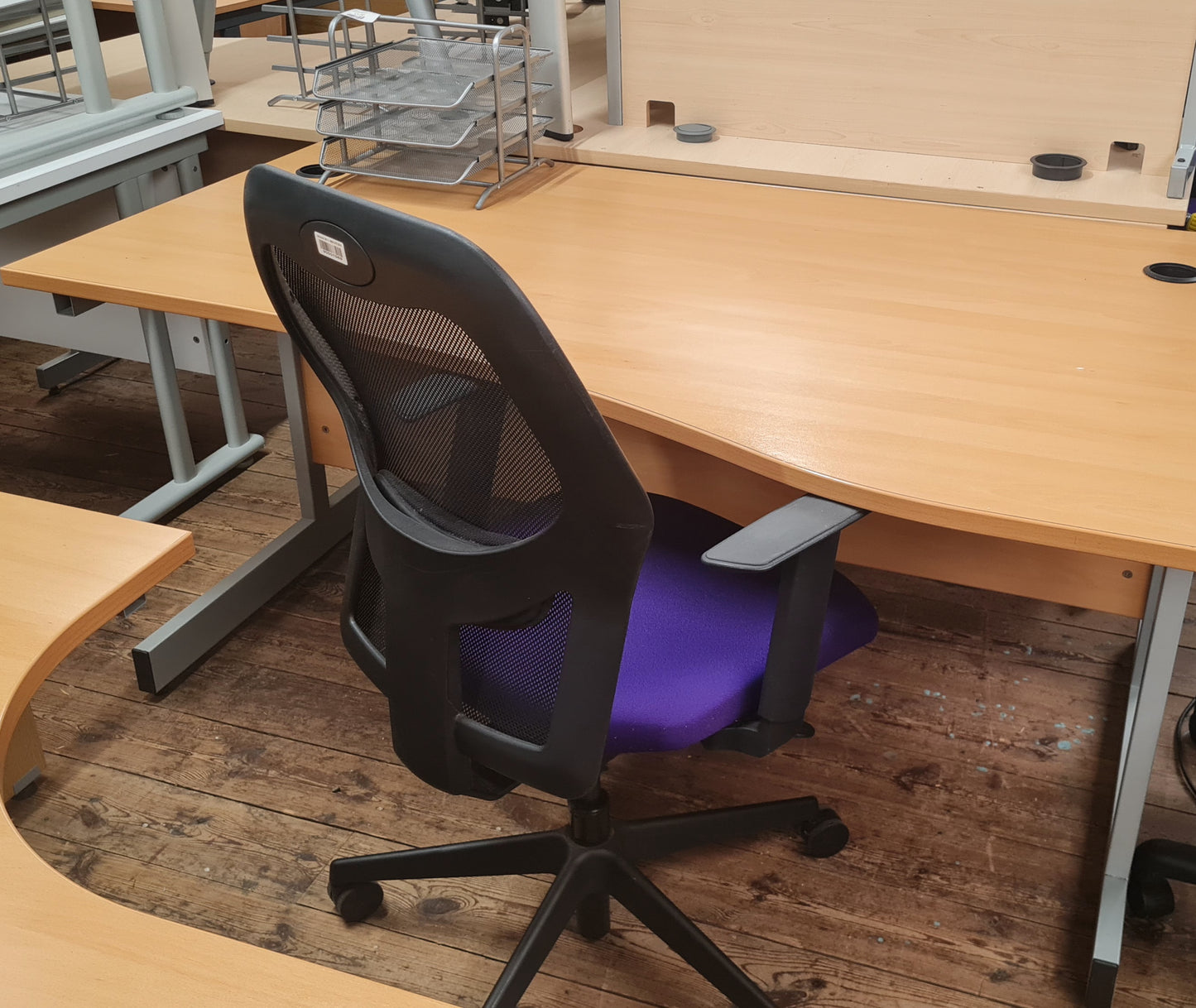 Verco "Task Chair" With Mesh Back, Purple