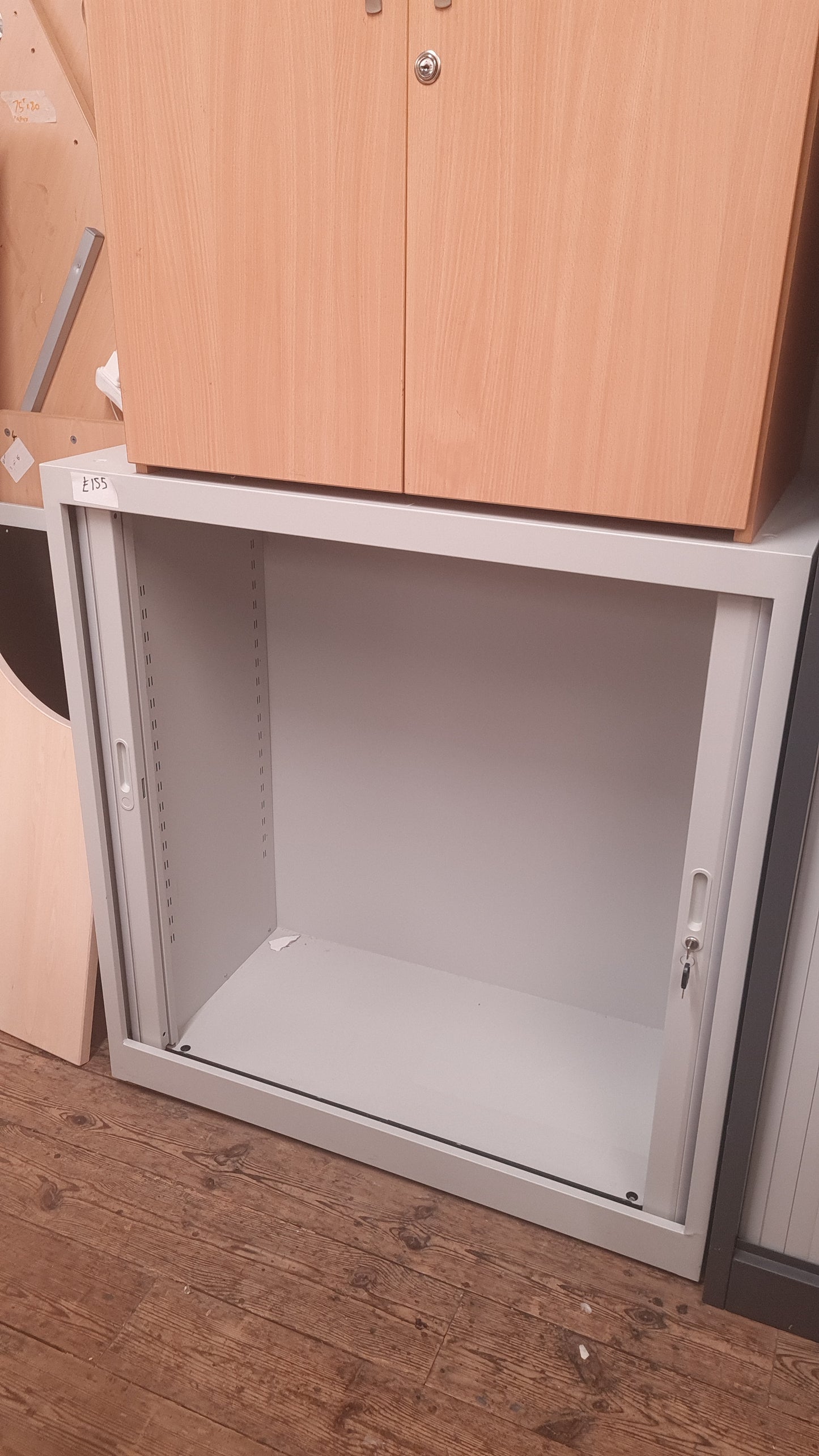 108cm, 2 Door Tambour Storage Unit