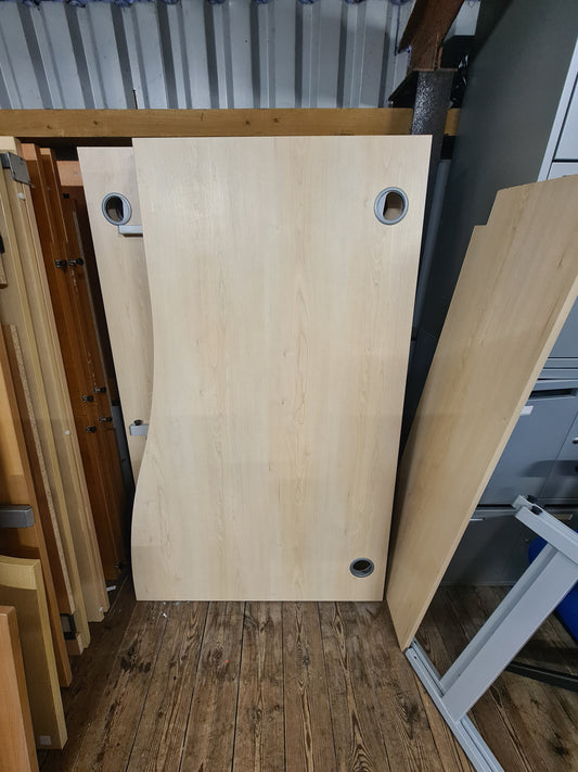 Wave Desk, Light Wooden, 160cm x 100cm