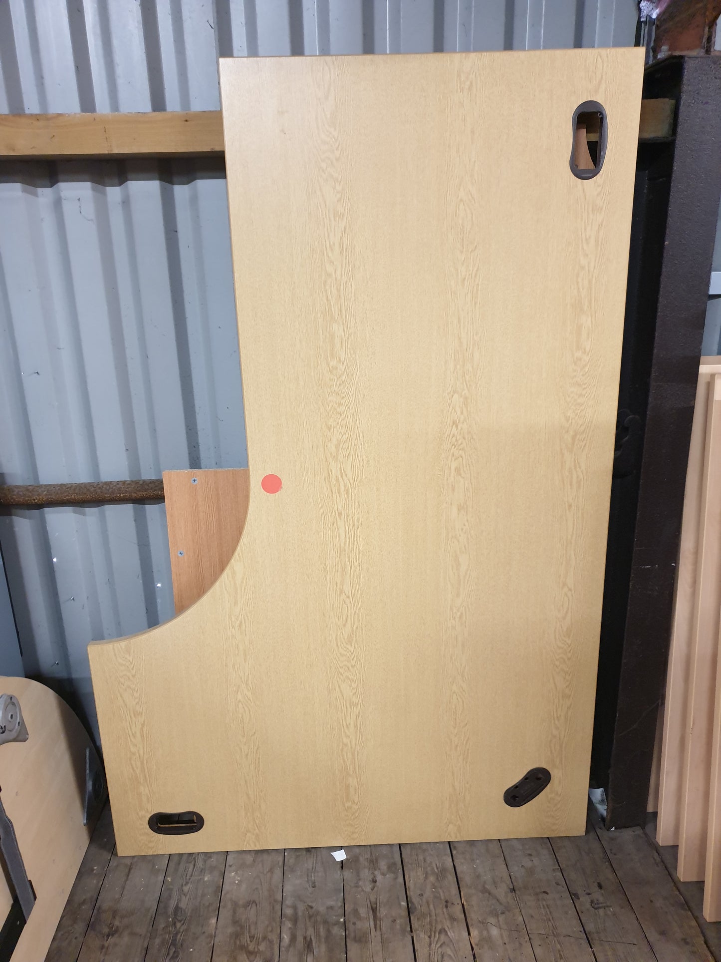 Desk, Wooden, Radial 180cm x 120cm