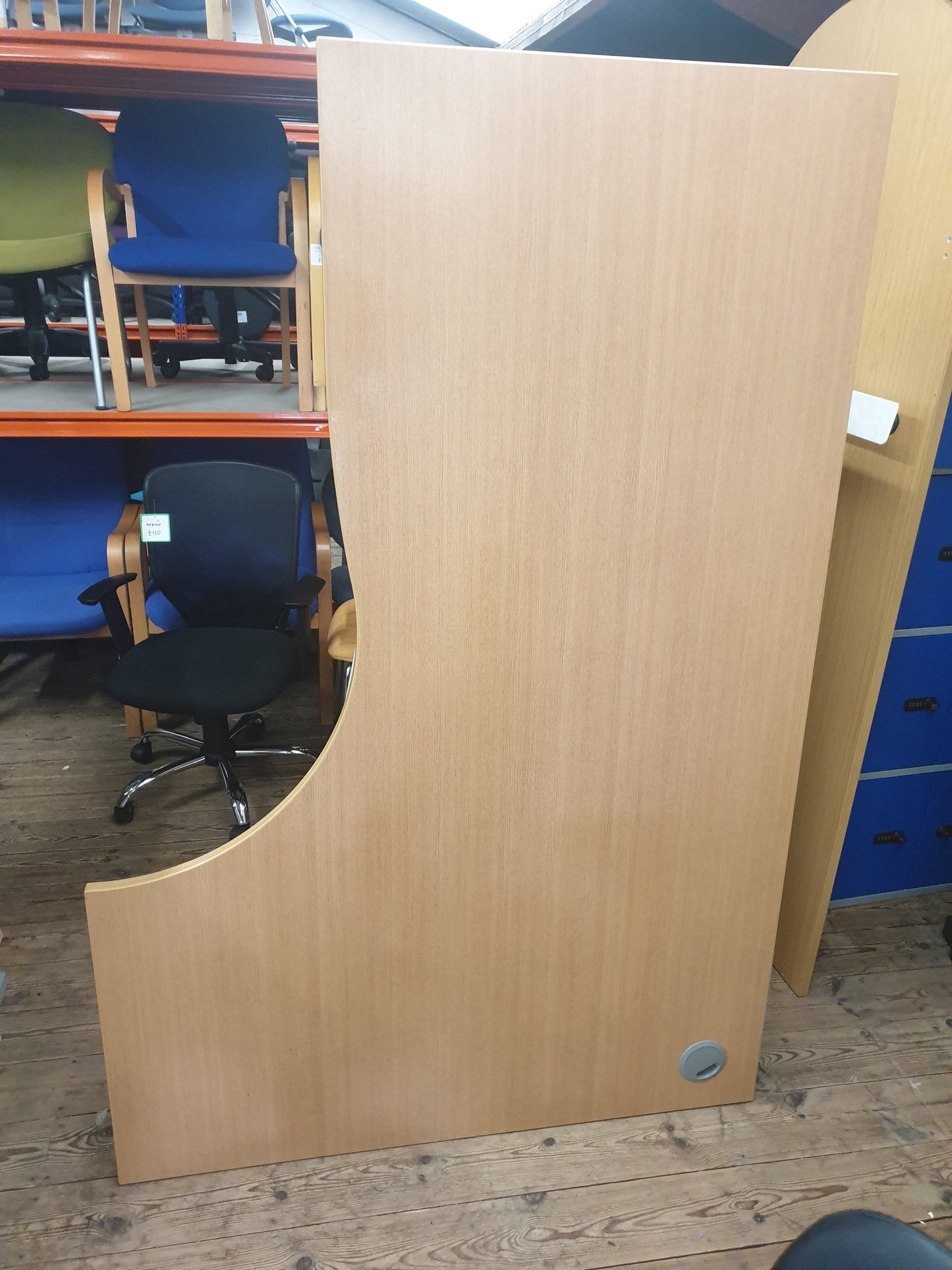 Desk, Wooden, Radial 180cm x 120cm
