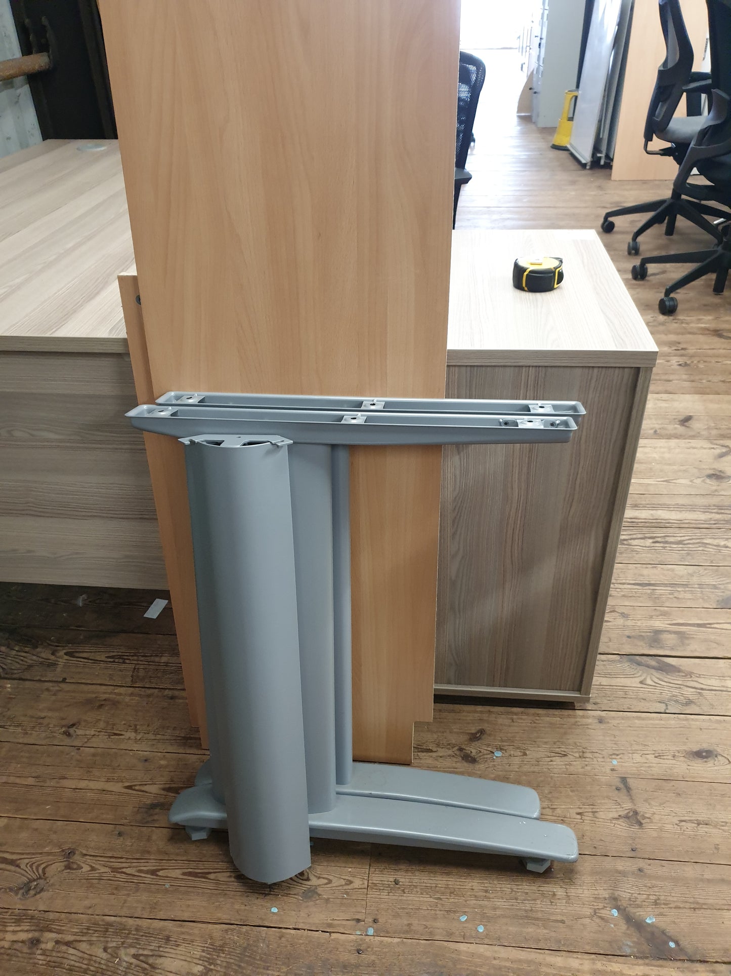 Desk, Wooden, Radial 160cm x 120cm