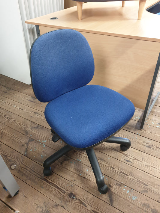 2 Lever Office Chair Blue LowBack