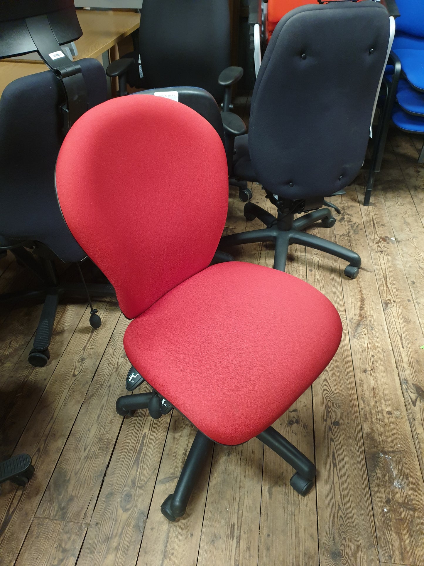 2 Lever Office Chair Red