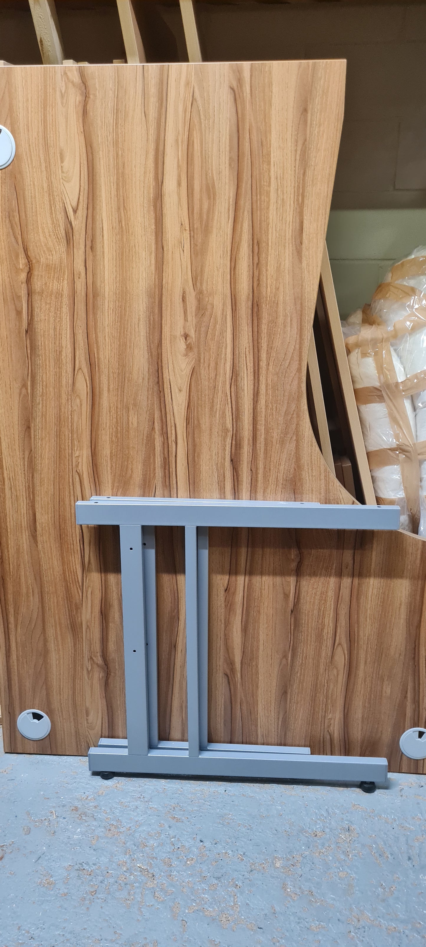 Desk, Wooden, Radial 160cm x 120cm