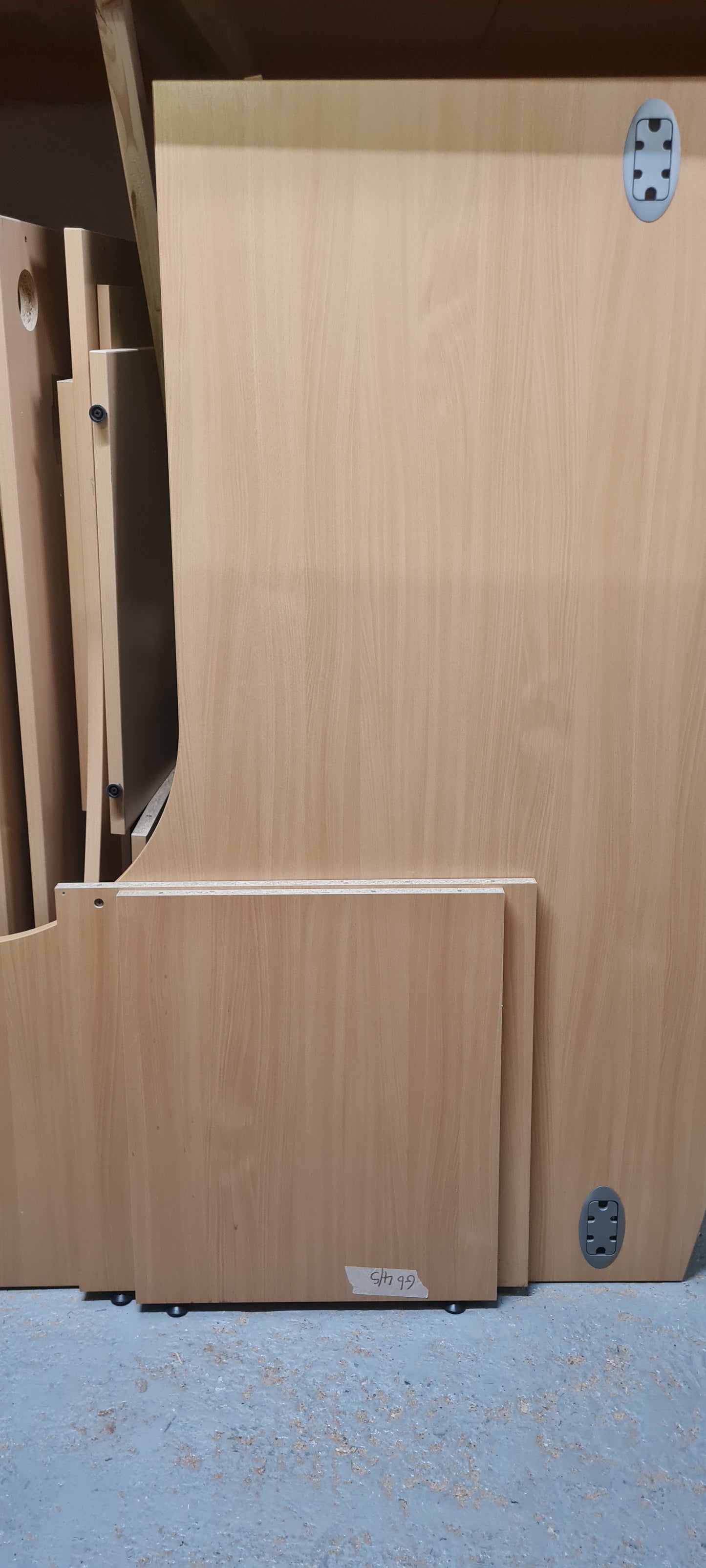Desk, Wooden, Radial 180cm x 130cm
