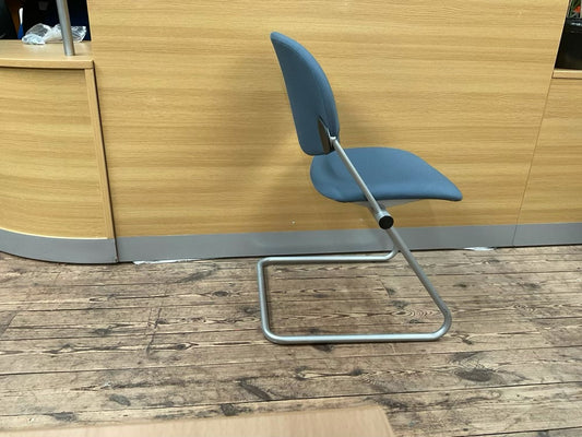 Blue waiting room seat