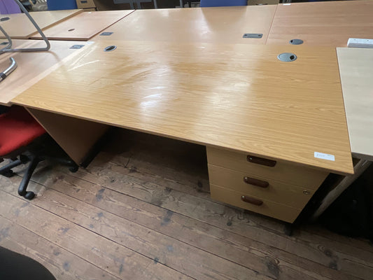 Desk with drawers, Wooden, 160cm