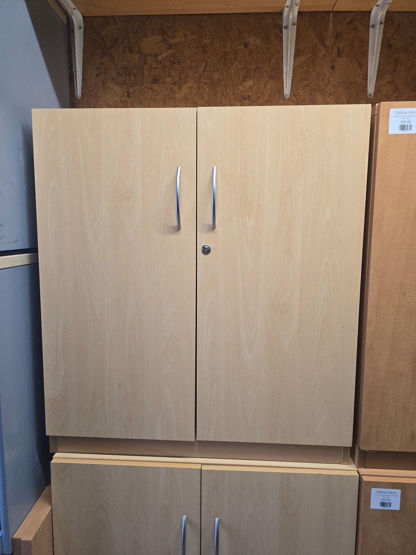 Wooden Storage cupboard, 89cm High