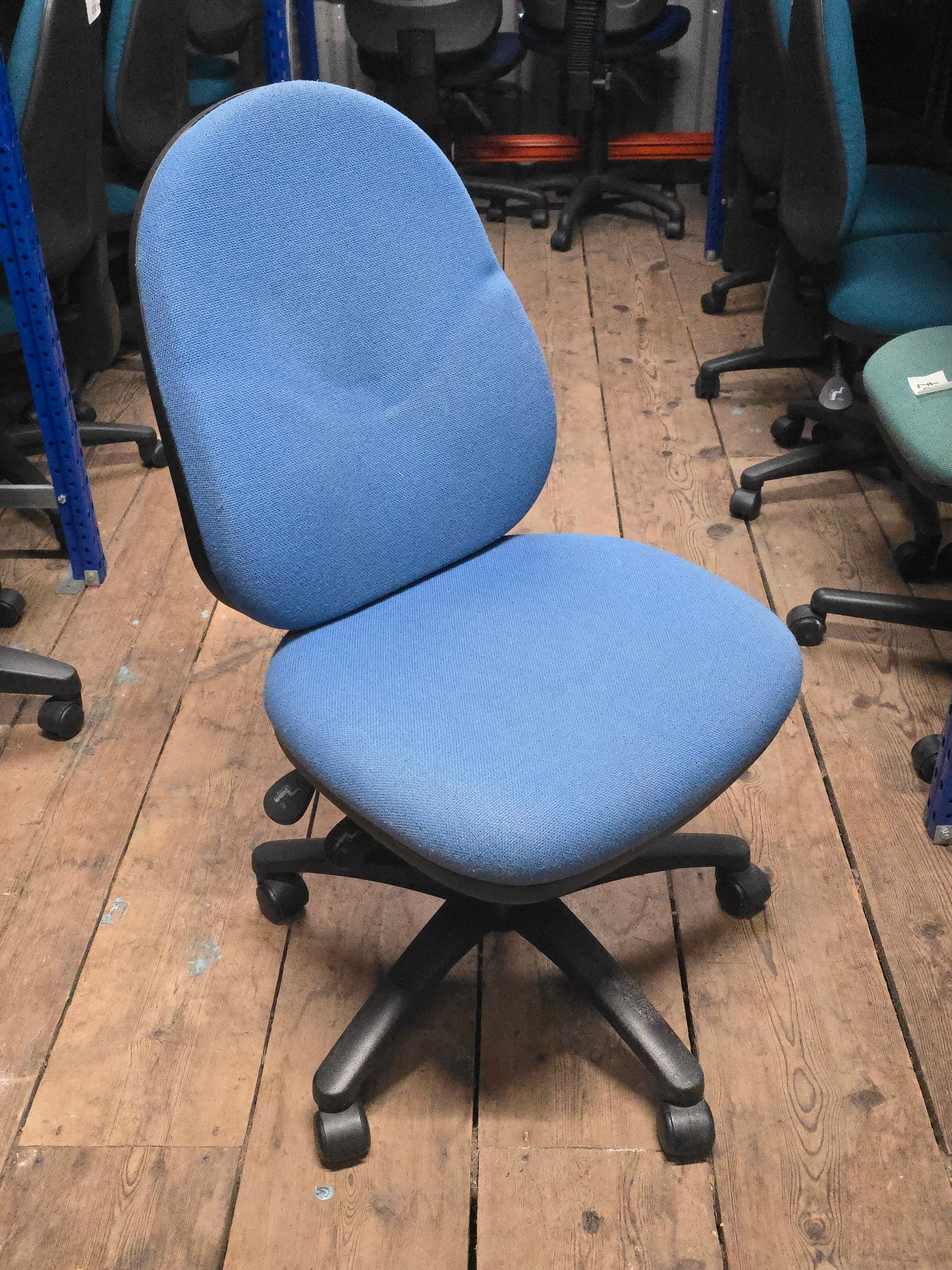 2 Lever Office Chair Blue