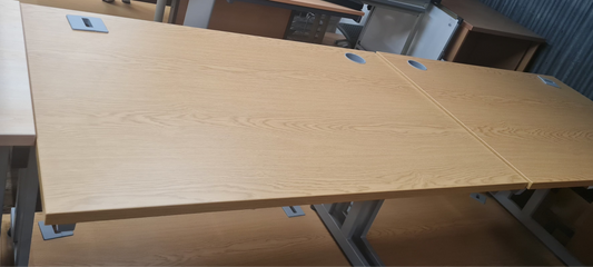 Desk wooden, straight, 120cm x 80cm