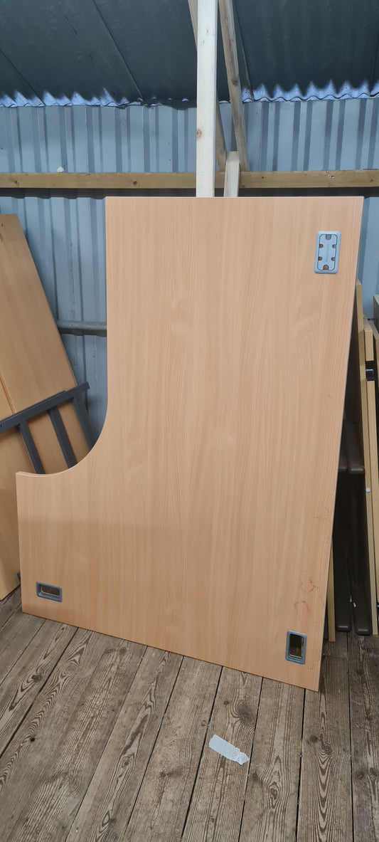 Desk, Wooden, Radial 160cm x 120cm