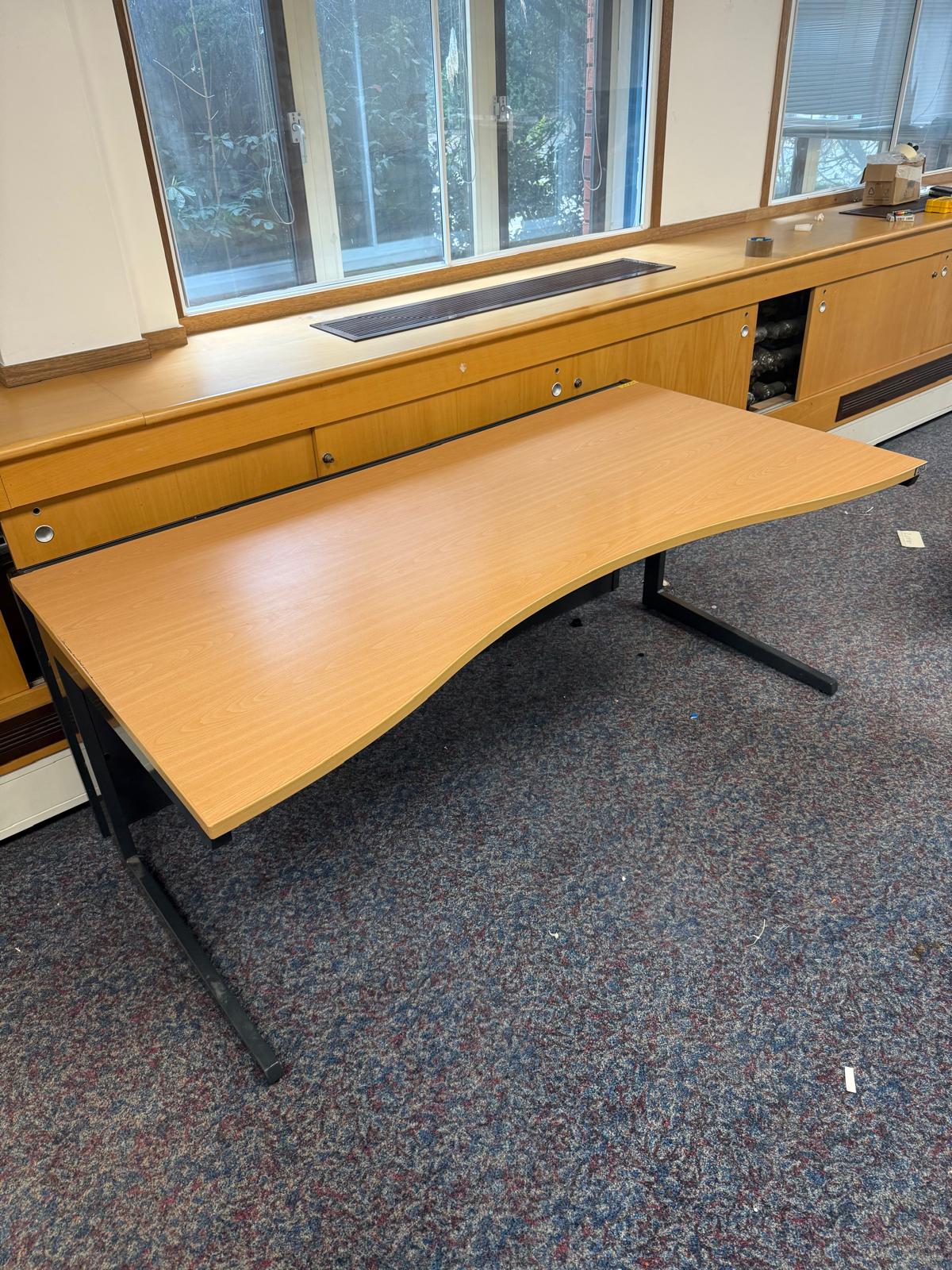 Desk, Wooden, Double Wave 180cm x 80cm