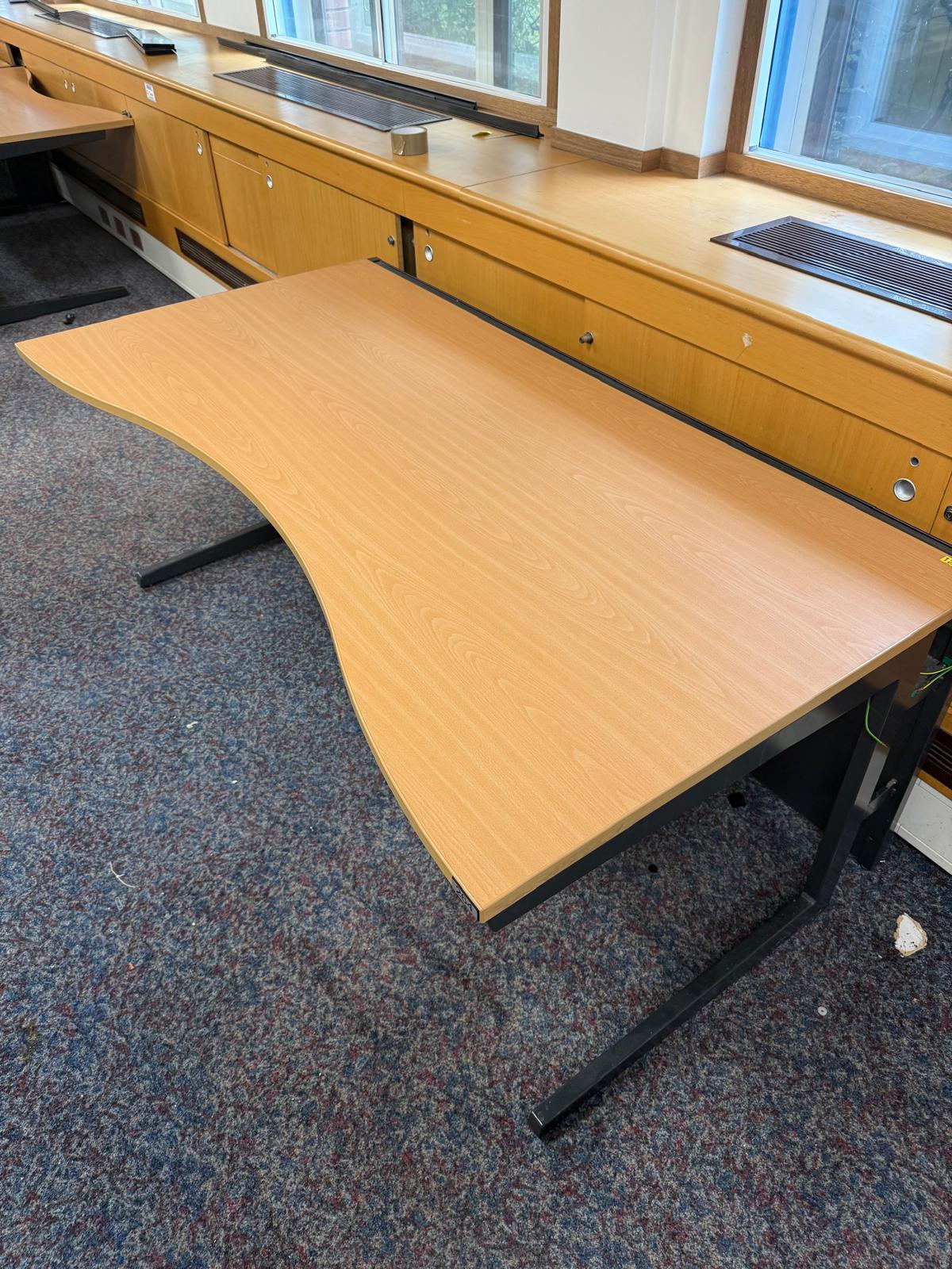 Desk, Wooden, Double Wave 180cm x 80cm