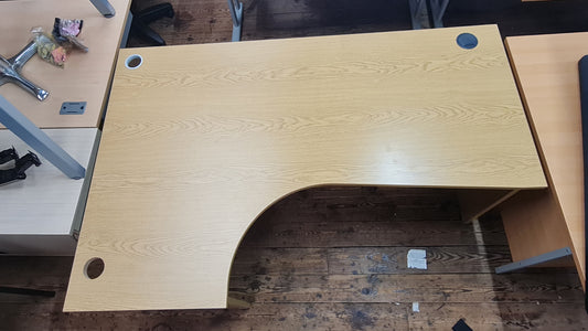 Desk, Wooden, Radial 180cm x 120cm