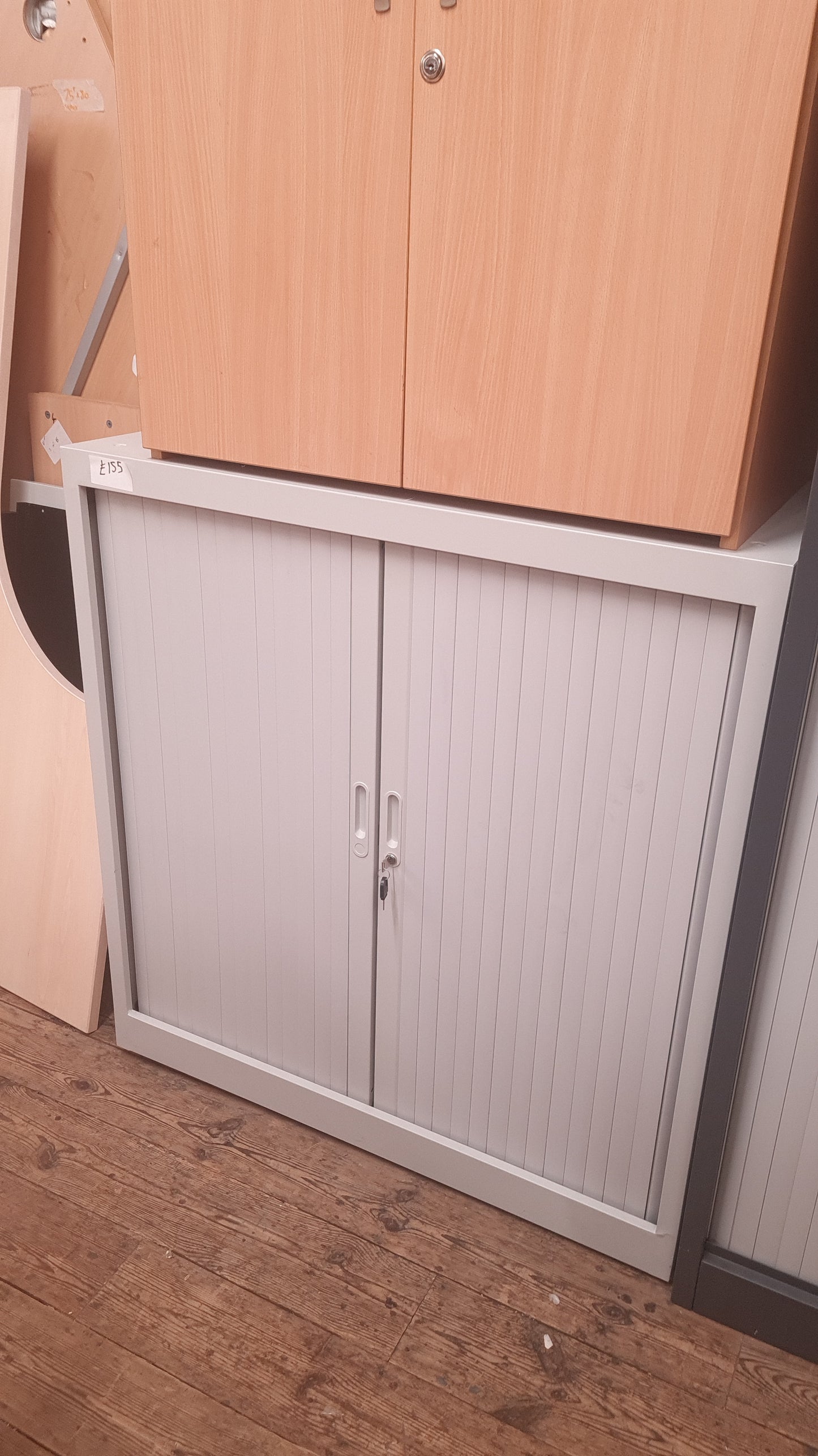 108cm, 2 Door Tambour Storage Unit