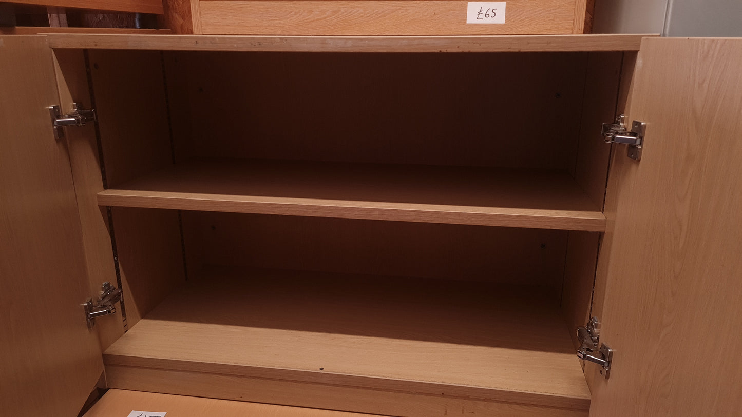 Wooden Storage cupboard, 108cm High, One Internal Shelf