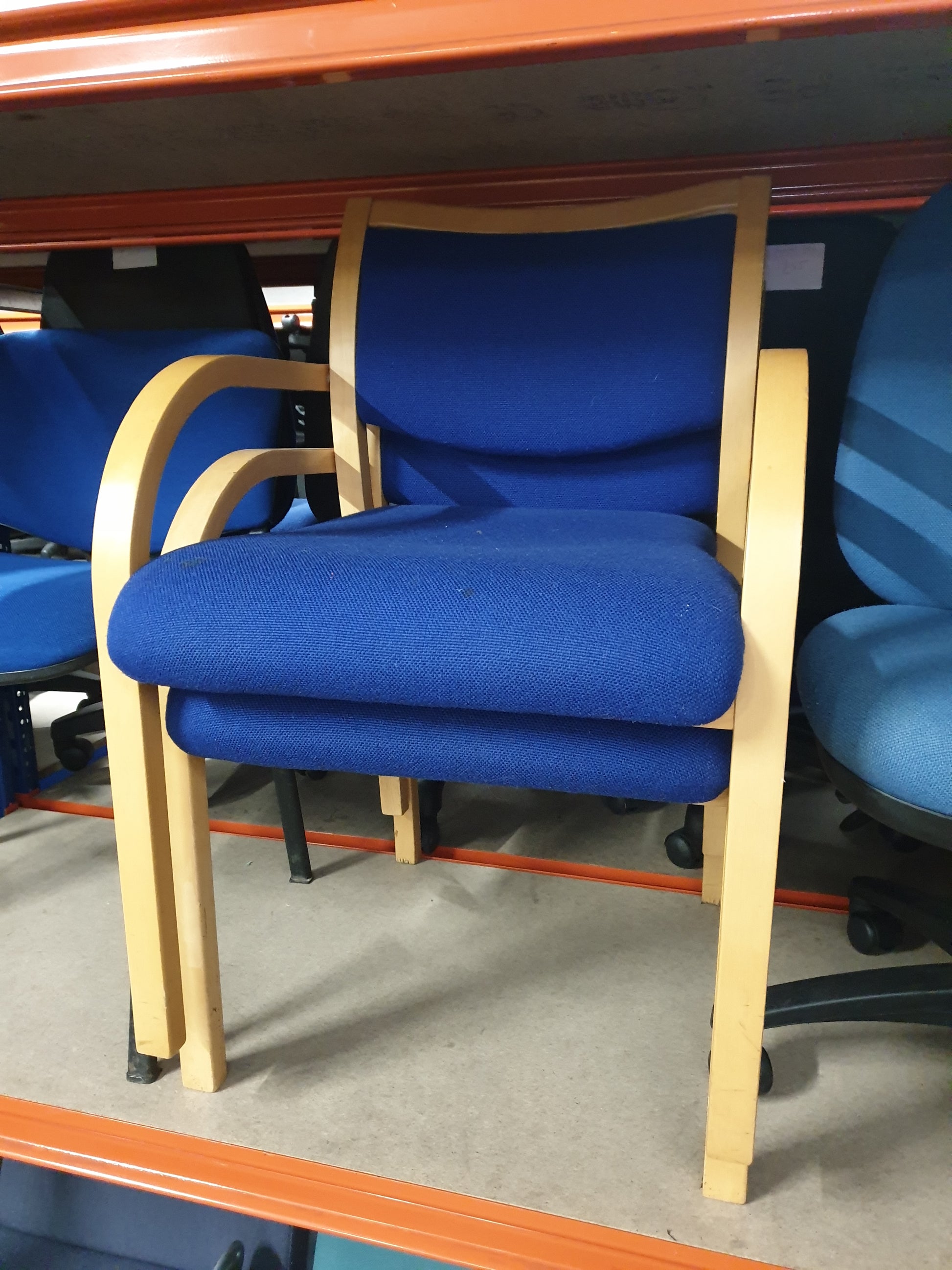 Blue waiting room chair This and That