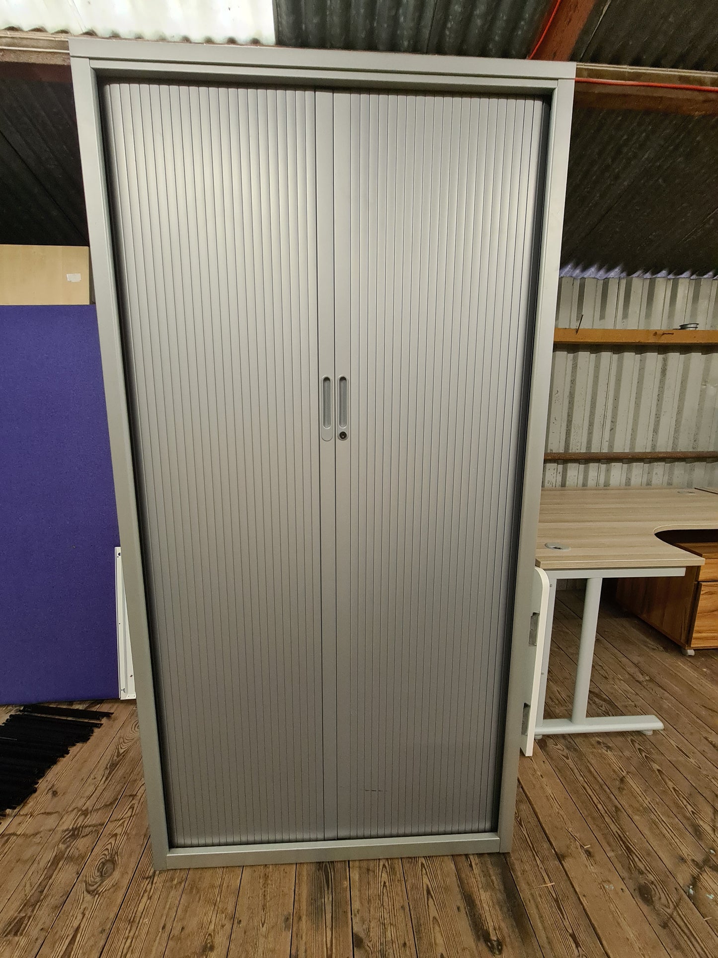 2 Door Tambour Storage Unit