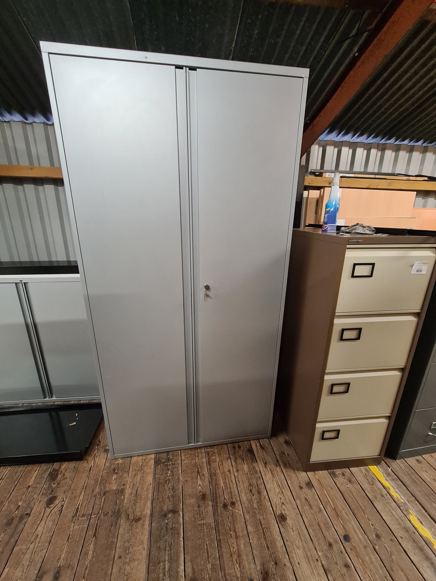 Stationary Cupboard - Metal Double Door