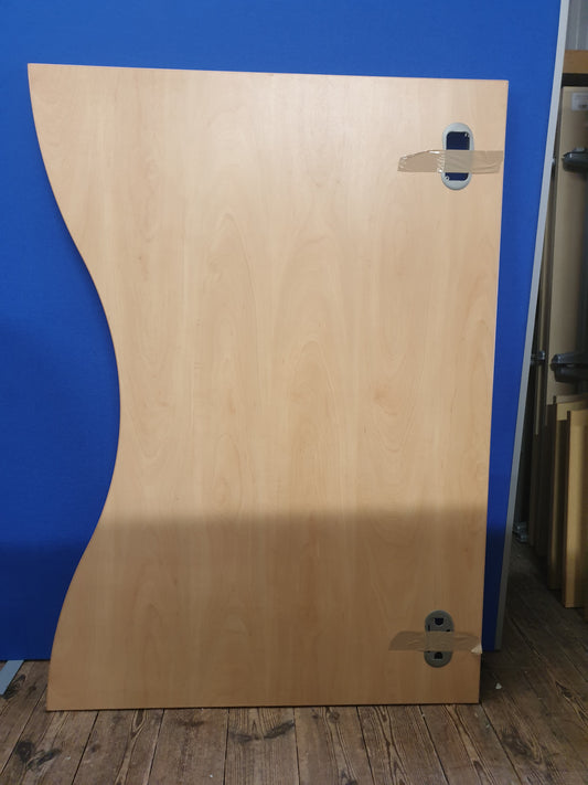 Wave Desk, Symmetrical, Light Wooden, 140cm x 100cm