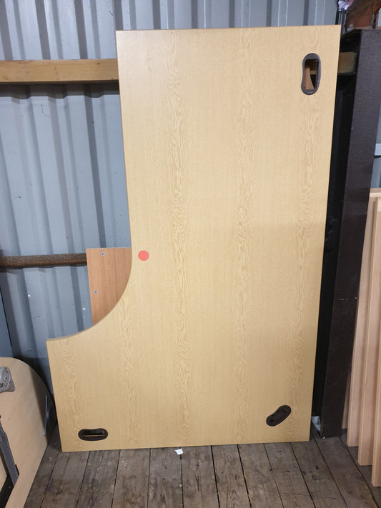 Desk, Wooden, Radial 180cm x 120cm
