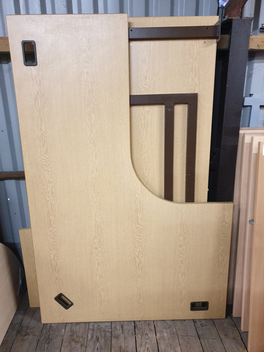 Desk, Wooden, Radial 180cm x 120cm