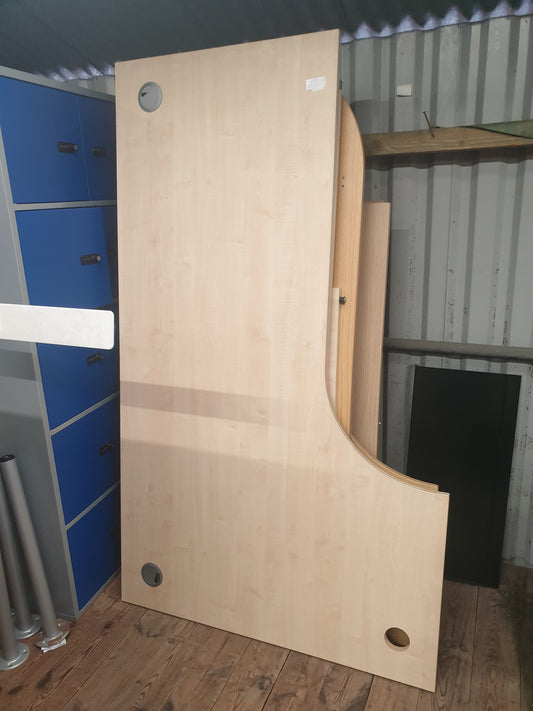 Desk, Wooden, Radial 200cm x 120cm