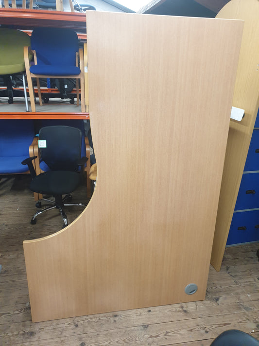 Desk, Wooden, Radial 180cm x 120cm