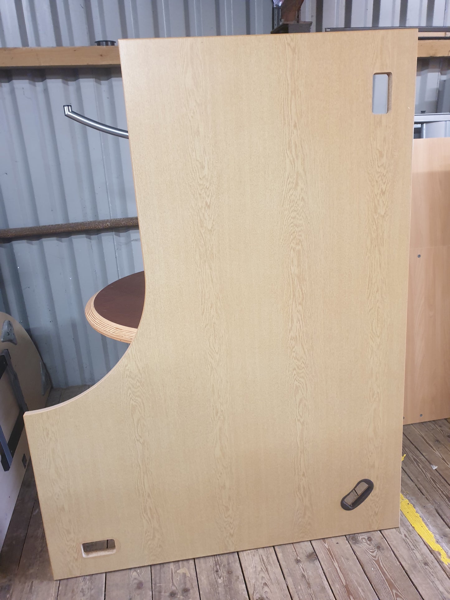 Desk, Wooden, Radial 160cm x 120cm