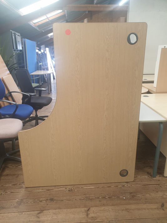 Desk, Wooden, Radial 160cm x 120cm