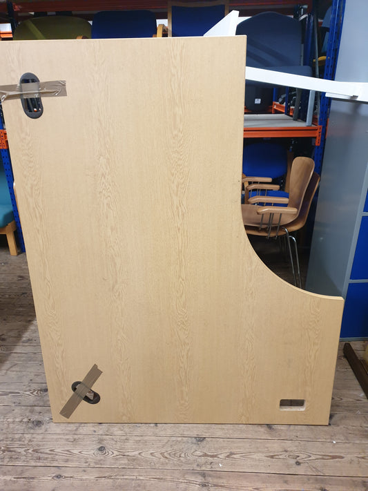 Desk, Wooden, Radial 140cm x 120cm