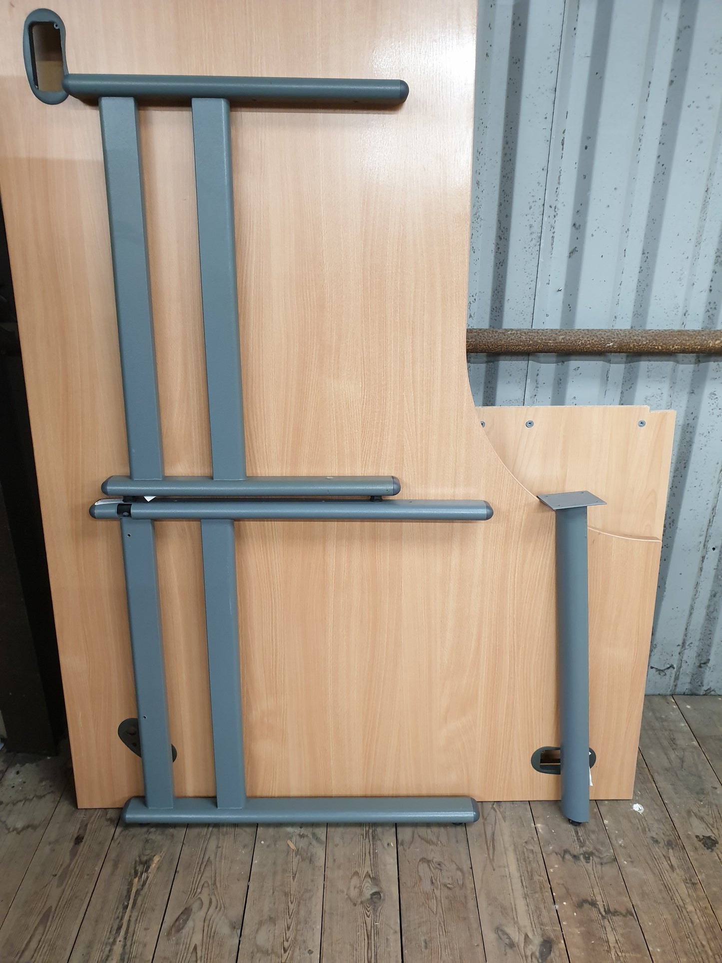 Desk, Wooden, Radial 160cm x 120cm