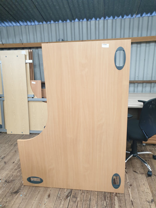 Desk, Wooden, Radial 160cm x 120cm