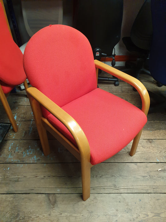 Red Upholstered Chair