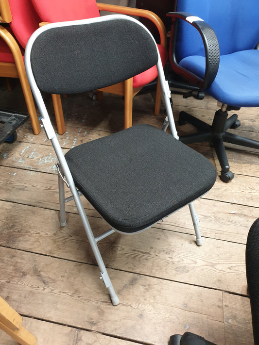 Black Padded Folding Chairs