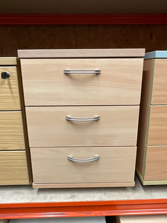 Wooden pedestal 3 drawers