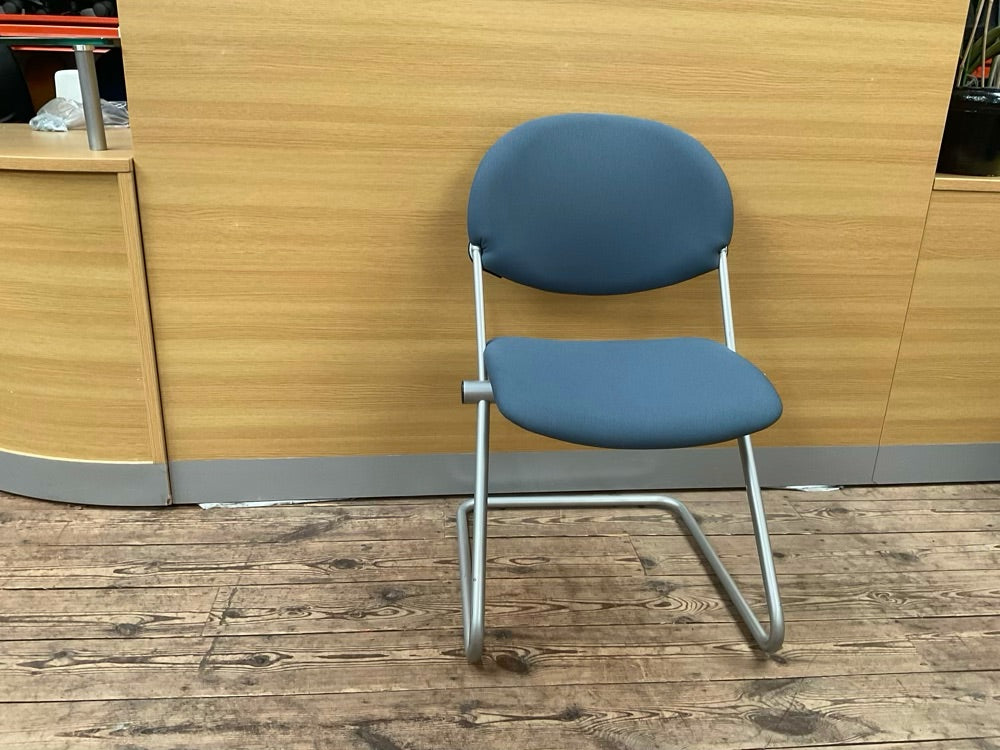 Blue waiting room seat