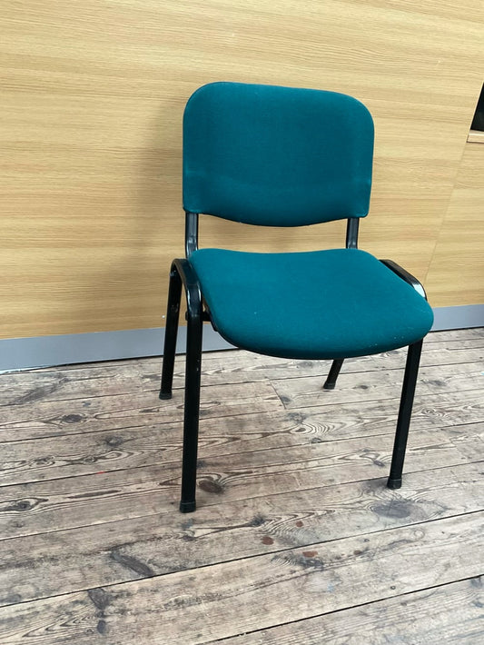 Green Upholstered Stacking Chair