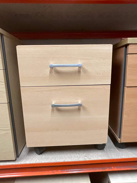 Wooden pedestal 2 drawers