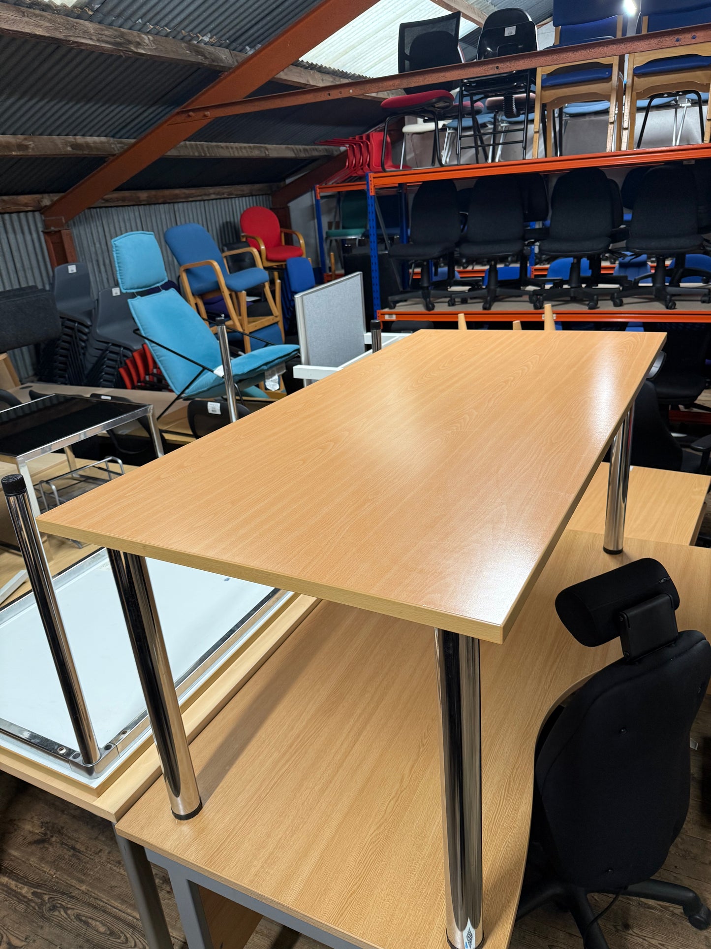 Table Wood effect 160cm x 80cm