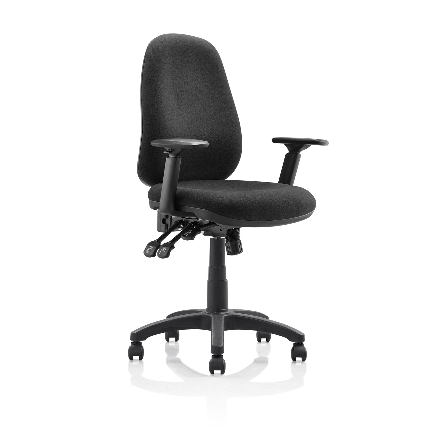 Meyer Operator Chair with Seat Slide Black Fabric