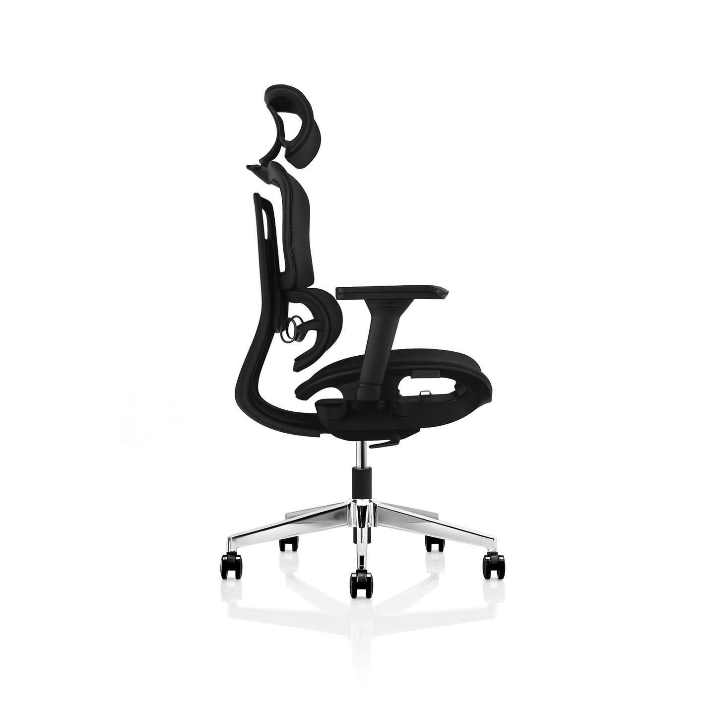 Rolleston Mesh Back Operator chair with Headrest and Black Mesh Seat