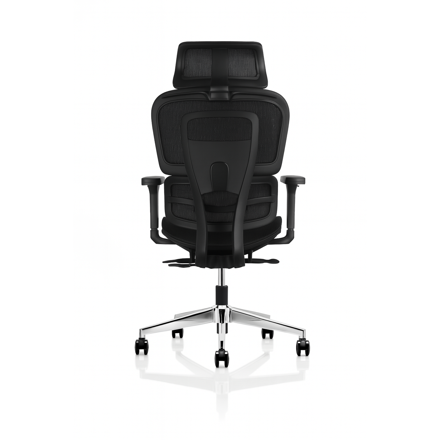 Rolleston Mesh Back Operator chair with Headrest and Black Mesh Seat