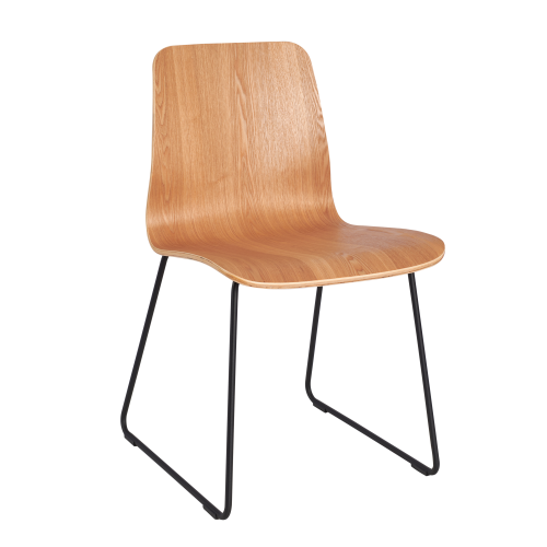 Northcott Chair with Black Metal Sled Base