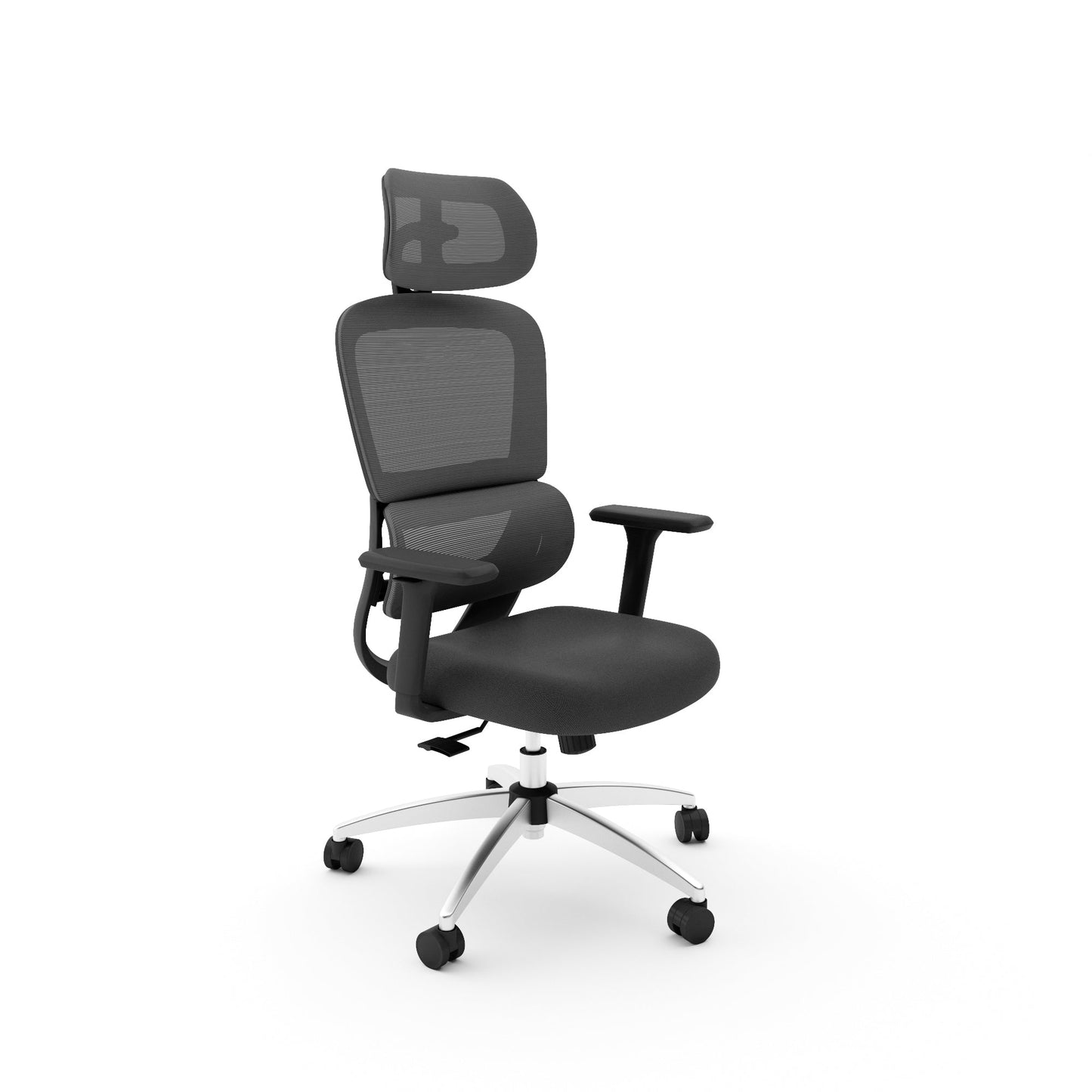 Shillingford Mesh Back Chair with H/A Arms in Black